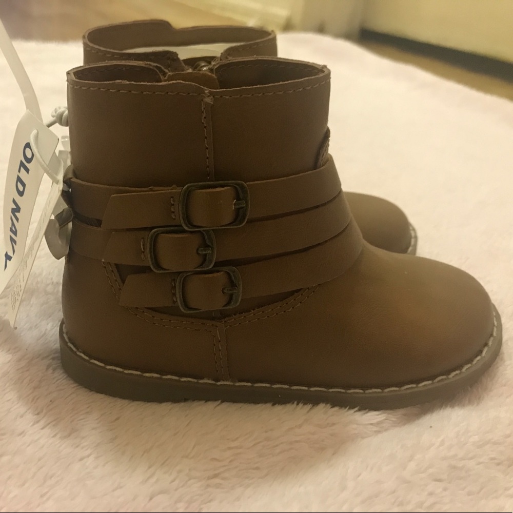 Toddler Girl Brown Boots- Oldnavy Size 7